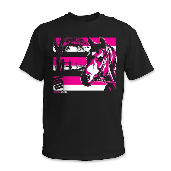 Horse High Visibility Tee, Black, 3XL
